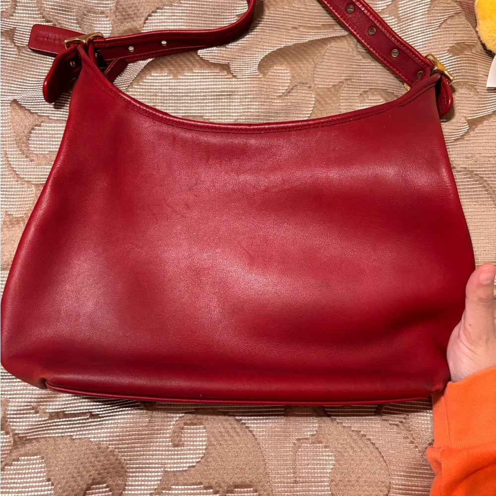 vintage red coach 9058 bag - Picture 6 of 7